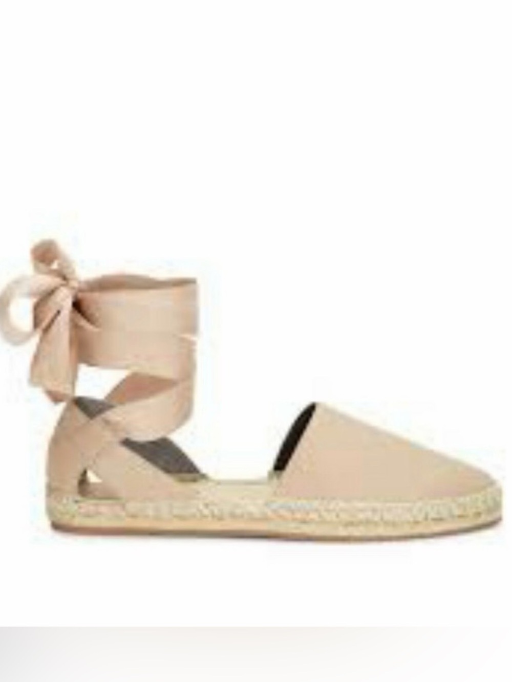 Rebecca Minkoff Beige Ankle-Tie Espadrille Flats Worn 1x LOVE THESE 🩷!